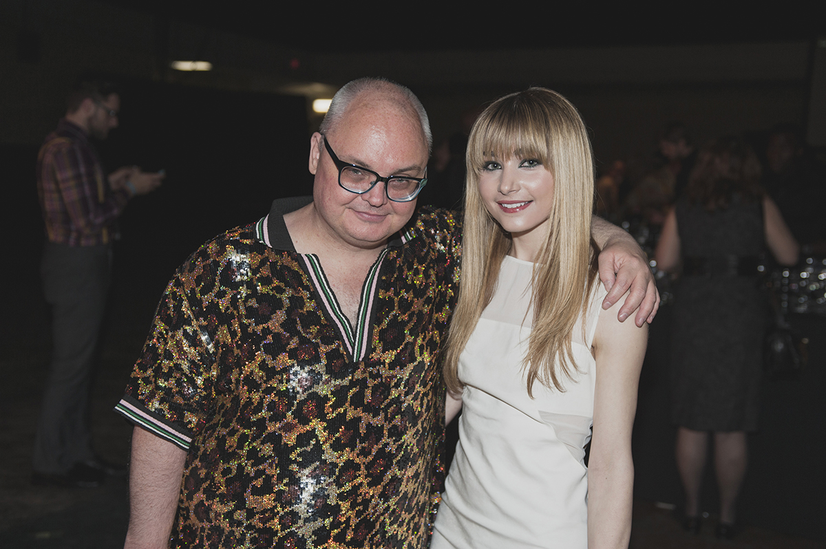 With Editorial Director of Paper Magazine Mickey Boardman.